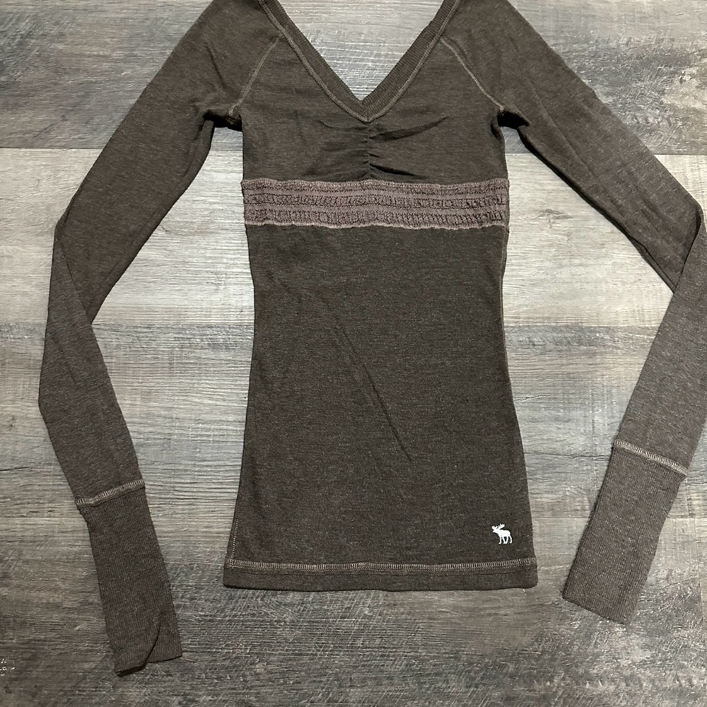 Abercrombie and Fitch Vintage Girls  brown color tops - Picture 4 of 11